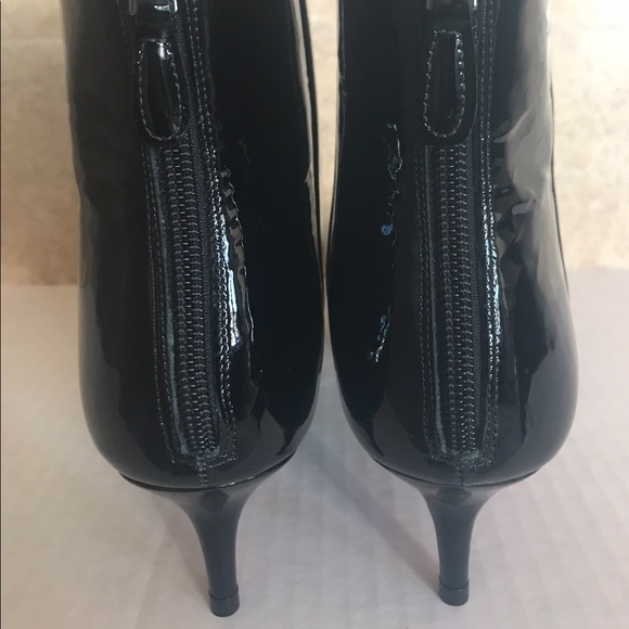 Alexandre Birman Kittie Patent Leather Point Tie Booties - Picture 10 of 11